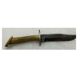 Hunting Knife with Antler Handle, Fixed Blade Hunting Knife with Antler Handle, Fixed Blade