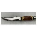 Solingen-Made Hunting Knife with Stag Handle Solingen-Made Hunting Knife with Stag Handle