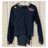 U.S. Navy Sailor’s Dress Uniform with Rank Insignia and Service Ribbons