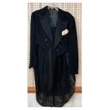Men’s Black Evening Tailcoat with Satin Lapels