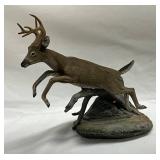 Cold Cast Bronze Deer Figure by Aus-Ben Studios, Signed Limited Edition 1955/5000