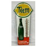 Teem Emb. Thermometer Sign, 12in x 28in