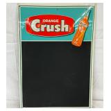 Emb. Orange Crush Menu Board, 19in x 27in