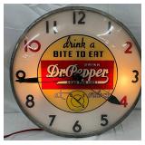 Dr Pepper Wall Clock, 15-Inch, by D.P.S Warren Telechron Co.