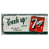 SSP  7Up ‘Fresh Up’ Sign, 29×12 