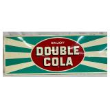 ‘Enjoy Double Cola,’ Self Framed Sign,  32in x 12in