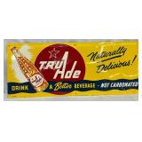 Emb. Metal Tru-Ade Sign, 30in x 12in