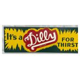 ‘Dilly Soda’ Tin Sign, 36 x 12.5 Inches