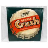 Emb. ‘Orange Crush’ Self Framed Sign, 35 Inches