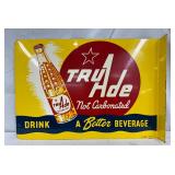 1954 Tru-Ade Metal Flange Sign, 20 1/2″ x 14″