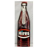 Hires Root Beer Die-Cut Convex  Bottle Therm, 8×28.5 Inches