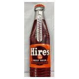 Hires Root Beer Convex Bottle Therm, 8×28 1/2 Inches