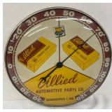 12in Pam Clock Co. Allied Automotive Parts Thermometer