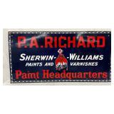 DS Porc. Sherwin-Williams ‘Paint Headquarters’ Sign, 60×30 Inches
