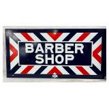 DSP Barber Shop Flange Sign by William Marvy Co., 24 x 12 in.