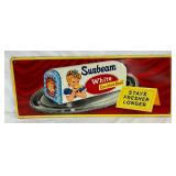 Emb. Sunbeam White Enriched Bread Sign, Self Framed, 30×12