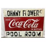 Coca-Cola Porcelain Sign, 68in x 49in, from Johnny Flowers’ Store, NC
