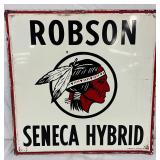 Robson Seneca Hybrid Metal Sign with Native American Graphic, 18in x 18in