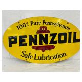 DS Pennzoil Metal Advertising Sign, 31in x 18in