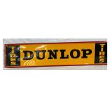Emb. Dunlop Tires Sign, Self-Framed, 60in x 14in