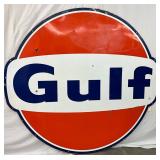 Gulf Oil Dog Ear Sign, 6-Foot Diameter