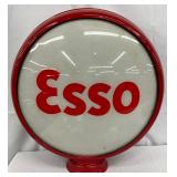 Esso Gas Pump Globe with Metal Body, 21in