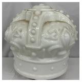 Early Milk Glass Crown Globe , 17-Inch Diameter