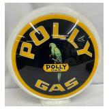 Polly Gas Milk Glass Pump Globe, 17 Inches