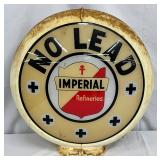 ‘Imperial Refineries No Lead’ Plastic Body Gas Pump Globe, 16-Inch