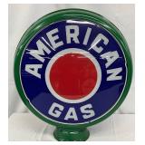 American Metal Frame Gas Pump Globe, 19in Diameter