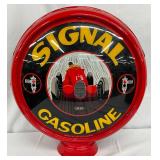 Signal Gasoline Metal Contemporary Globe Graphic Design, 19in Body