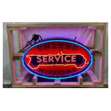 DS United Motors Double-Sided Neon Sign, 38 in x 23 in