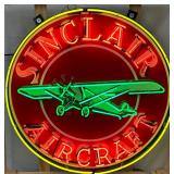  Sinclair Aircraft Neon Sign, 48in.,  Contemporary