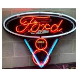Ford V8 Neon Sign, 36in x 30in