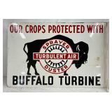 DS Buffalo Turbine Sprayer Metal Flange Sign, 18in x 12in