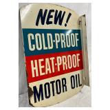 DS Gulfpride Motor Oil Metal Flange Sign, 12in x 17in