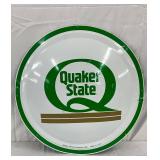 Quaker State Metal Oil Cap Convex Sign, 24in