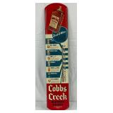 Cobbs Creek Blended Whisky Metal Thermometer, 8×38 Inches
