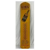Brown-Forman’s King Metal Thermometer, 8in x 38in