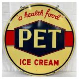 DS Porc. PET Ice Cream Sign, 30 inches