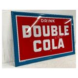 Double Cola Self-Framed Metal Sign, 36 x 24 Inches