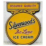 ‘Silverwood’s De Luxe Ice Cream’ with ‘Assured Quality’ Topper DS Metal Sign, 12x16