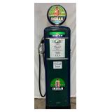 Gilbarco Model 96 or 98 Indian Gasoline Gas Pump with Globe Topper – Restored 
