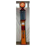 Butler Model 61 10-Gallon Visible Gas Pump with Musgo Globe, Restored 