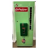 1950s Dr Pepper Selectivend S-96 Vending Machine in Light Green, Works! 