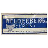 Helderberg Portland Cement Single-Sided Porcelain Advertising Sign, 48×20 in.