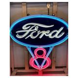 Ford Neon‘V8’ Design, 48in x 48in, Contemporary