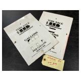 Two Wayne 60 Wide Body Porcelain Gas Pump Price Panels