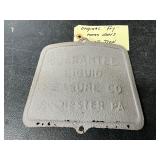 Fry Assurance Co, Cast Iron Gas Pump Access Door, Chester, PA