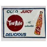 1963 Emb. Metal Tru-Ade Sign, 60in x 42in